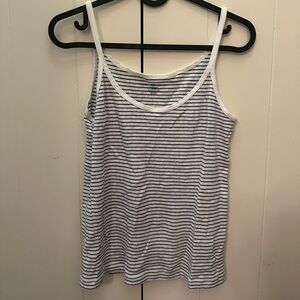 Brandy Melville Navy & White Striped Tank top